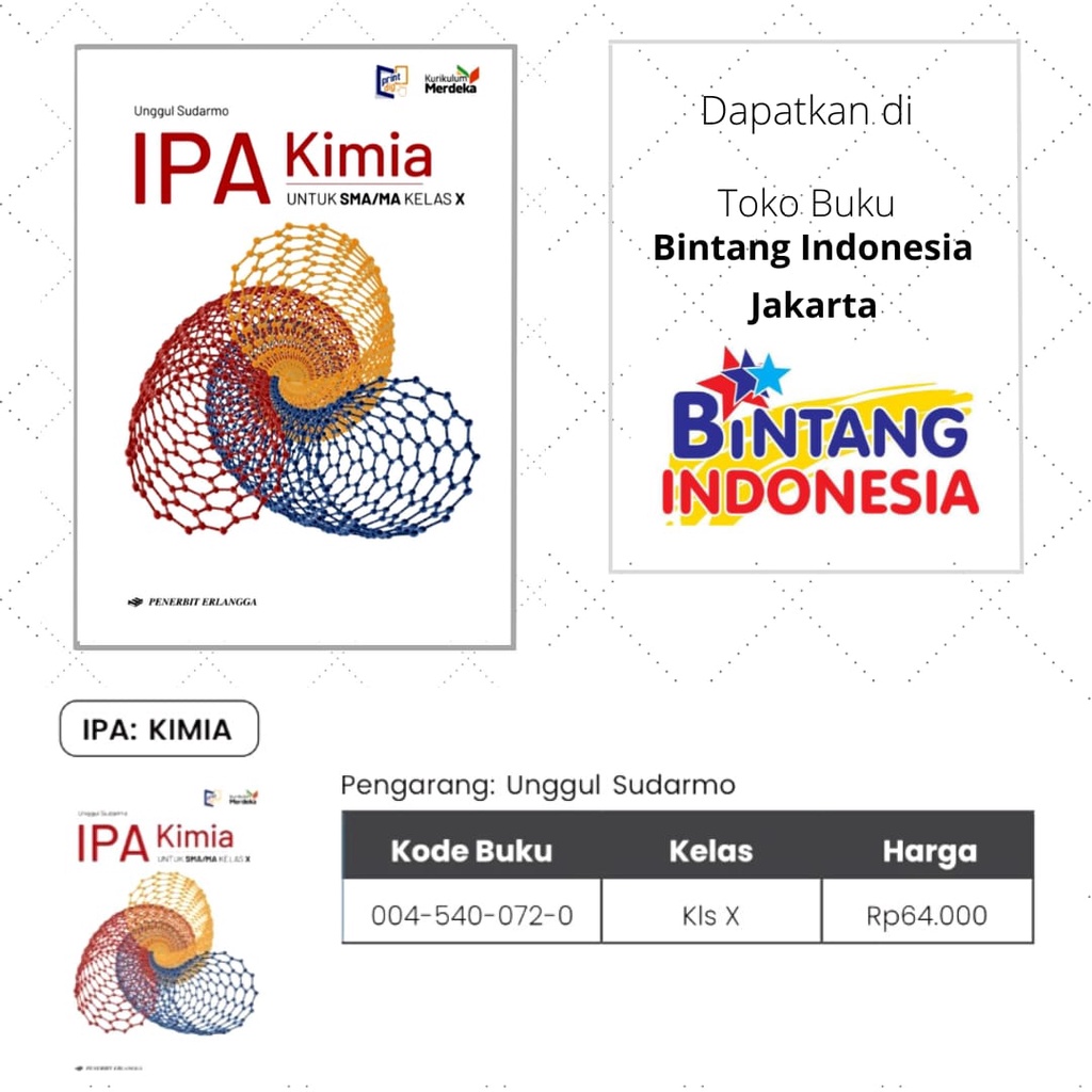 Buku Pelajaran Kelas 1/X SMA Kurikulum Merdeka Erlangga