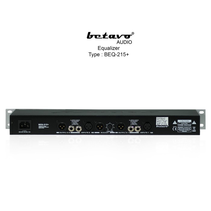 Equalizer Betavo BEQ-215+ - Black