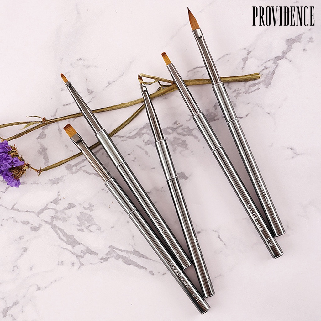 Providence Nail Painting Pen Non-shedding Bulu Halus Ketekunan Tinggi DIY Dengan Pen Cover Gradual Shading Nail Menarik Garis Pen Kuku Salon Supply