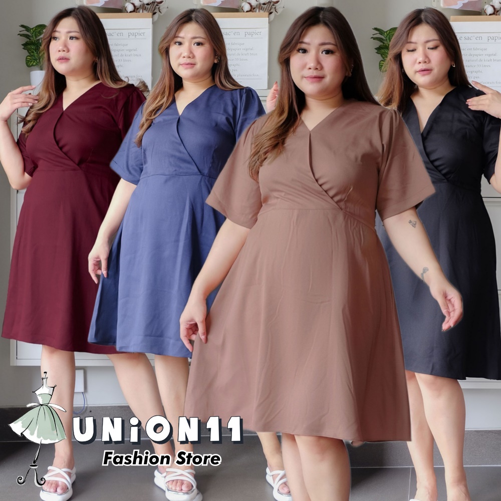 UNION11 - DRESS WANITA JUMBO XXXL / DRESS JUMBO WANITA LD 120 / BAJU JUMBO WANITA / DRESS BIG SIZE WANITA OHARA