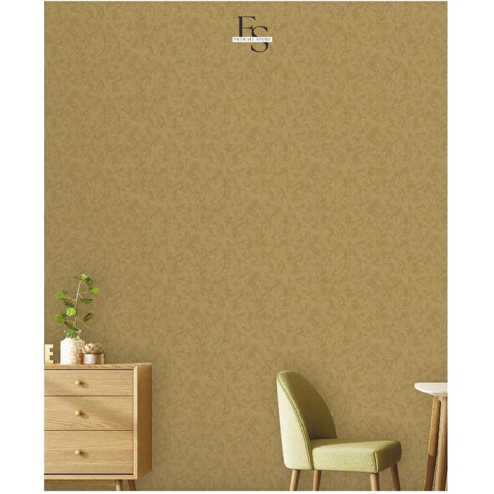 Frawall Store-Wallpaper Dinding Vinyl Elite Polos Ukuran 53Cm x 10M