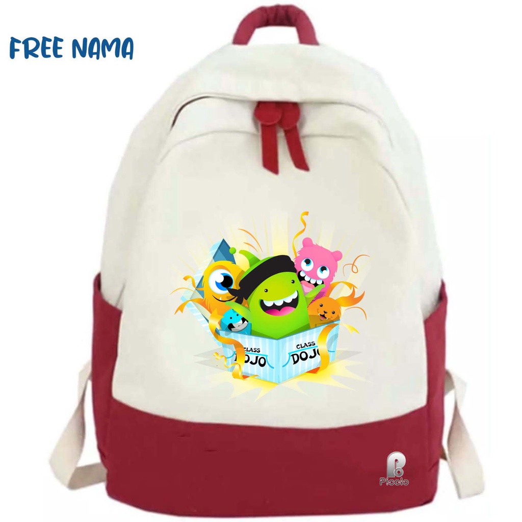 TAS RANSEL BACKPACK ANAK SEKOLAH MOTIF CLASS DOJO UNISEX (FREE NAMA)