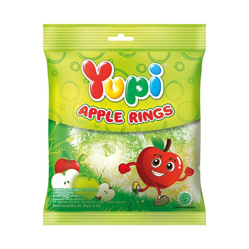 YUPI MINI APPLE RINGS 45GR