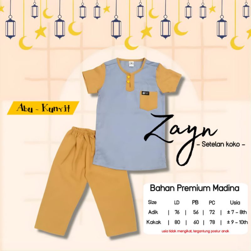 ZAYN SETELAN BAJU ANAK LAKI TERBARU