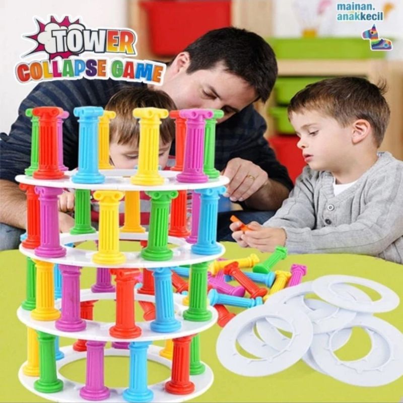 Mainan Anak Tower Collapse Game Tower Goyah Challenge