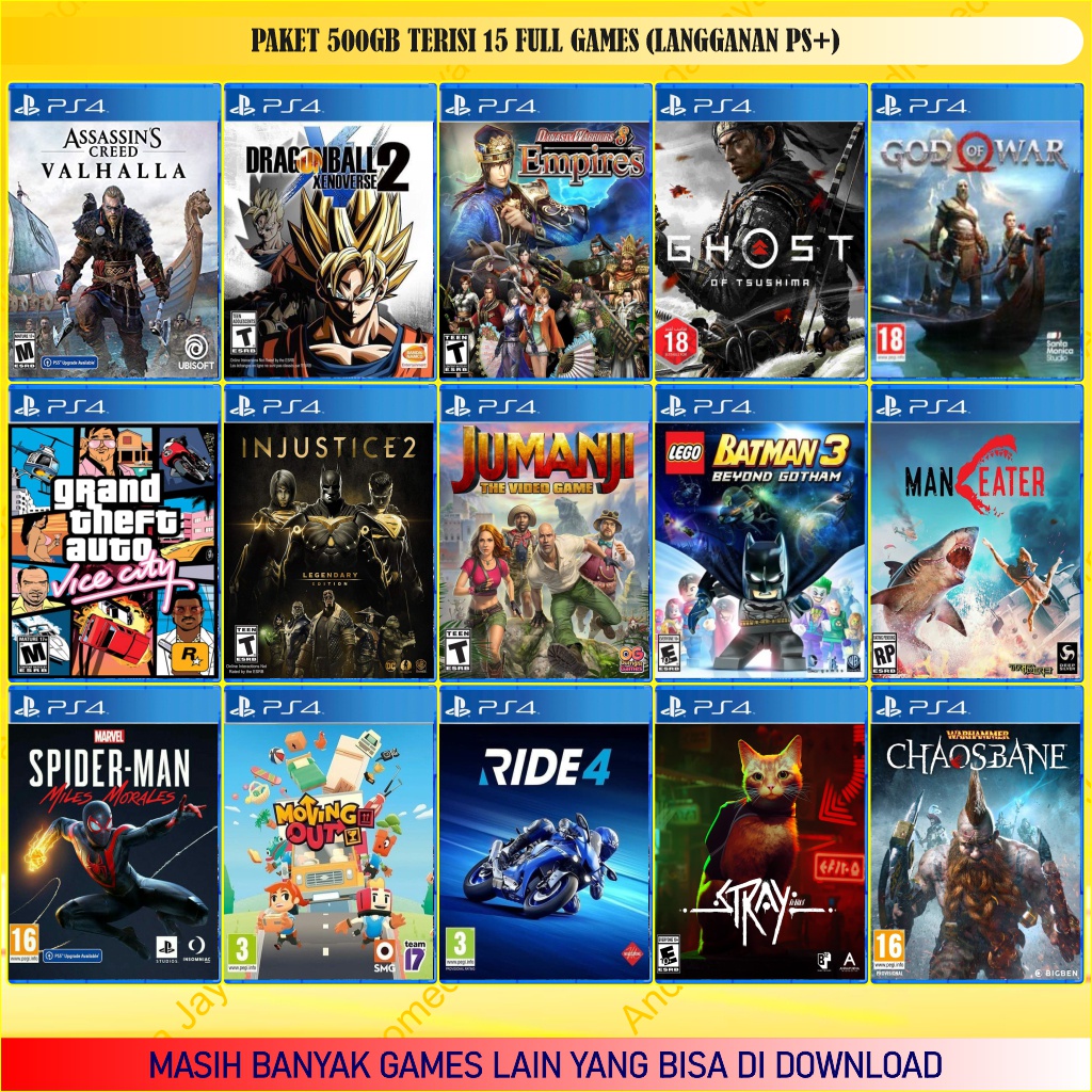 PS4 SONY PLAYSTATION 4 FAT SERI 1xxx ORIGINAL PS PLUS