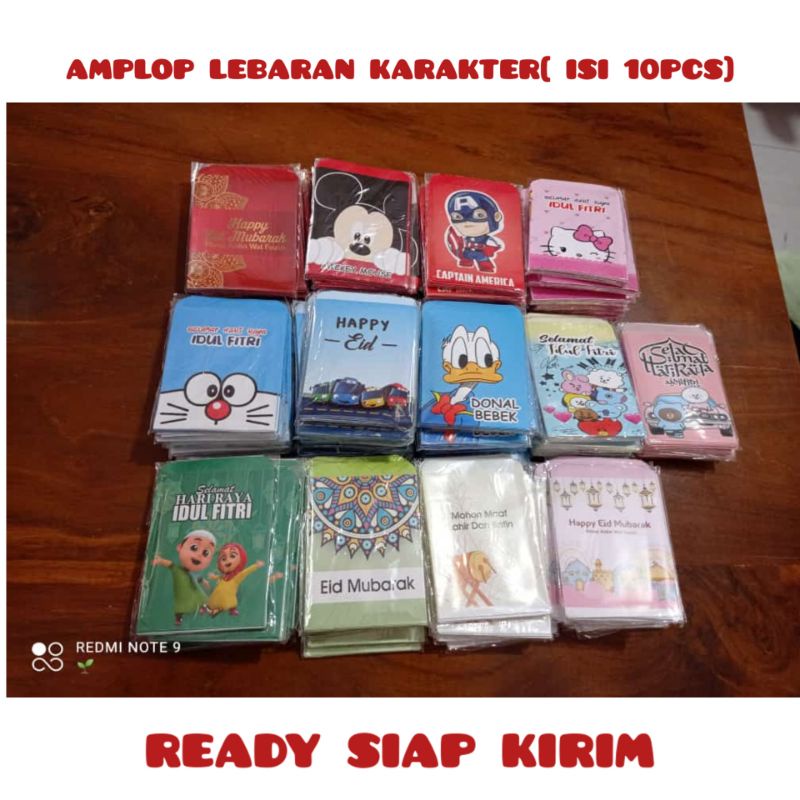 

[READY SIAP KIRIM]AMPLOP KARAKTER LEBARAN ISI (10pcs)
