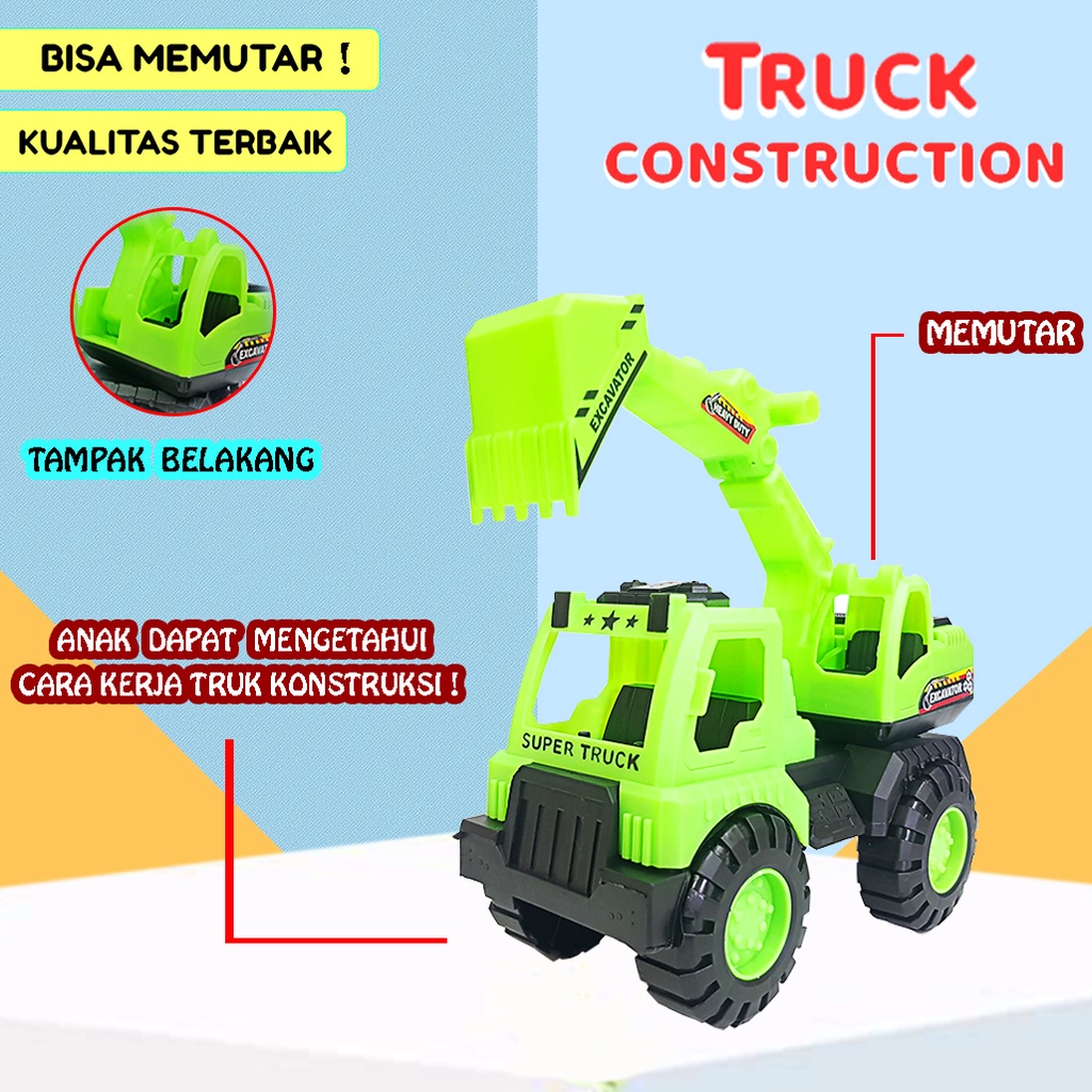 Mainan Anak Truk Keruk Pasir/ Truck Construction Bego Toys AK88 JSP