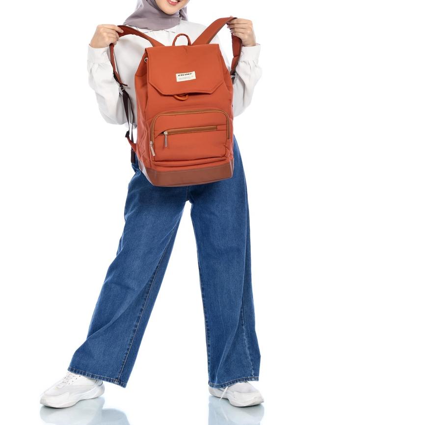 MALL Tas Kuliah Backpack Wanita Ransel Sekolah - Tas Ransel Laptop Escortbags ?