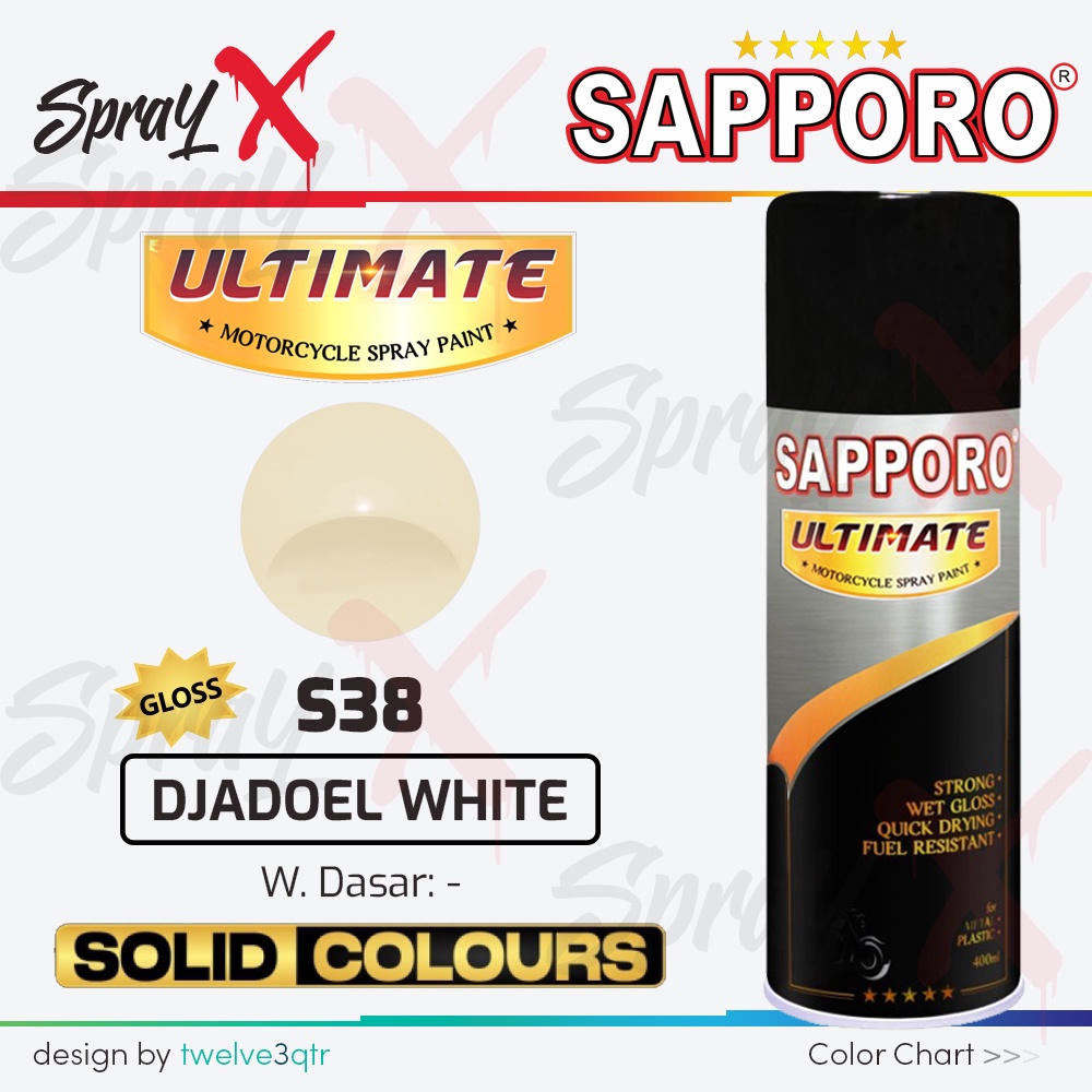 SAPPORO ULTIMATE DJADOEL WHITE S38 400ML / PUTIH JADUL CREAM