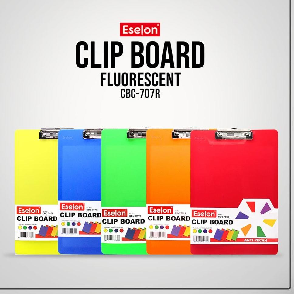 

R87 Clipboard Eselon Fluorescent ANTIPECAH / Clipboard Eselon CBC707R READY STOCK ⇁