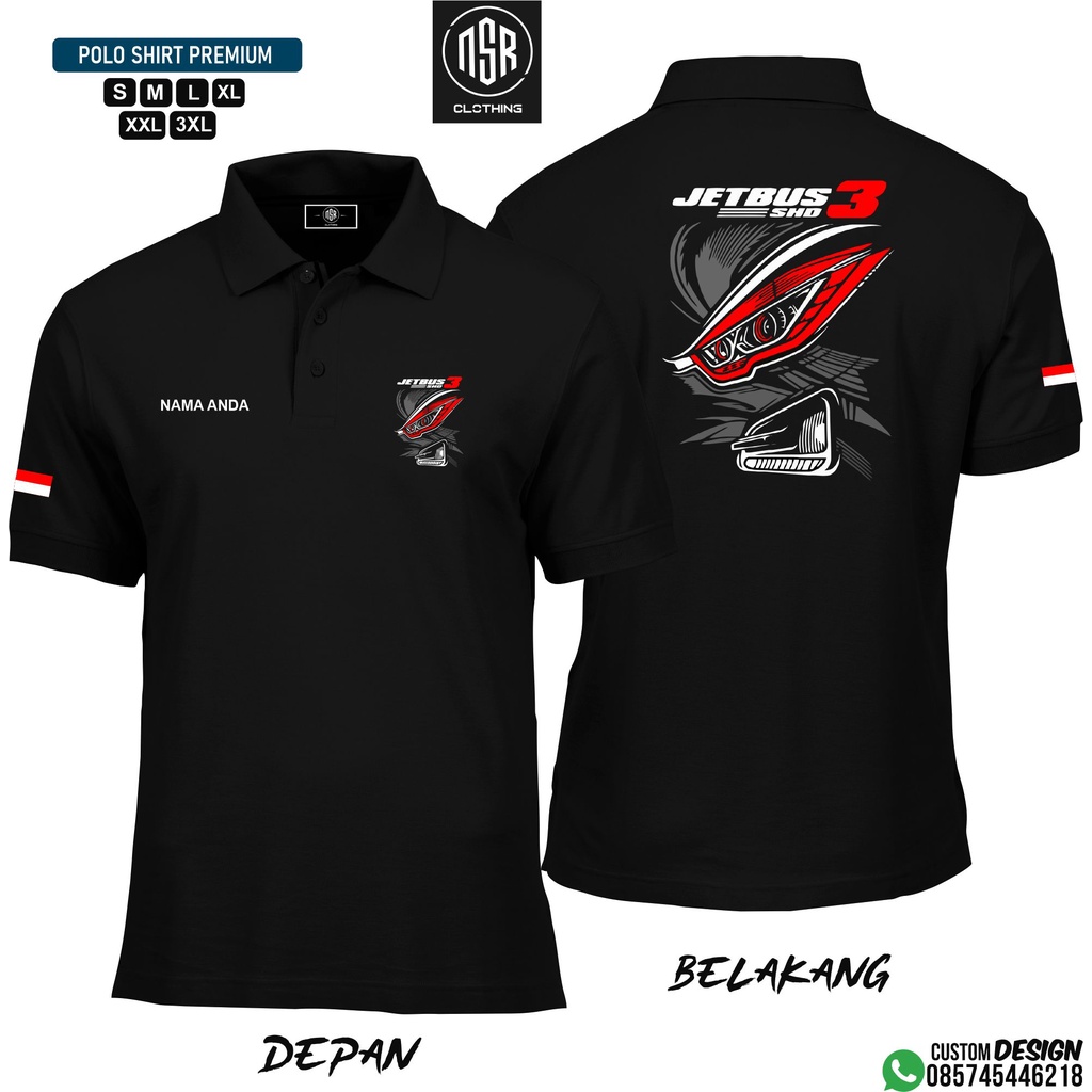 POLO SHIRT JETBUS/BAJU JETBUS/BAJU BUS/KAOS BUS
