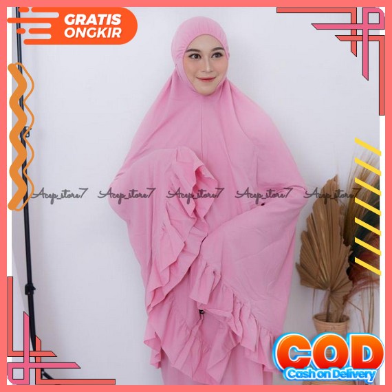 Terbaru Mukena Dewasa Katun Paris Hawwa Vol 2 Size Jumbo Mukena Bordir Mewah Mukenah Dewasa Jumbo Te