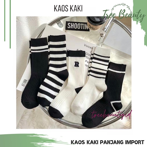 Kaos Kaki Pria Wanita Kaos Kaki Panjang Kantor Olahraga Import