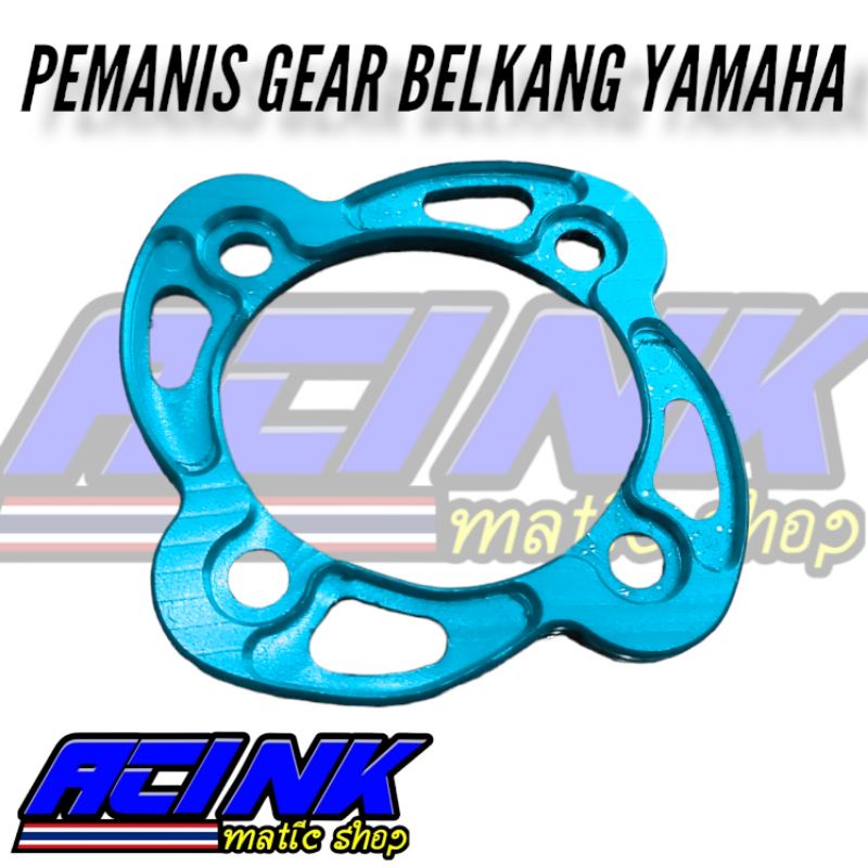 Pemanis cover gear belakang yamaha cnc almunium pnp