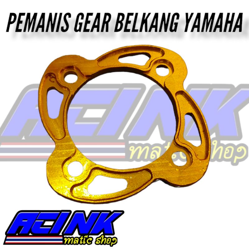 Pemanis cover gear belakang yamaha cnc almunium pnp