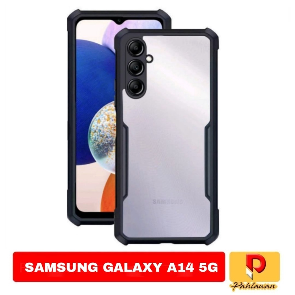 Case SAMSUNG GALAXY 14 5G 2023 New Edition trasparan - SAMSUNG A14 5G, Hitam