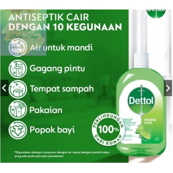 Dettol Hygiene Liquid Lime Fresh 500 ml antiseptic