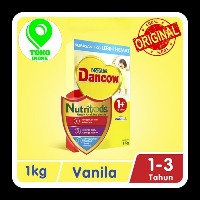 

[ COD ] Dancow 1+ dengan Nutritods Susu Pertumbuhan Rasa Madu 1-3 Tahun 1kg - Vanila