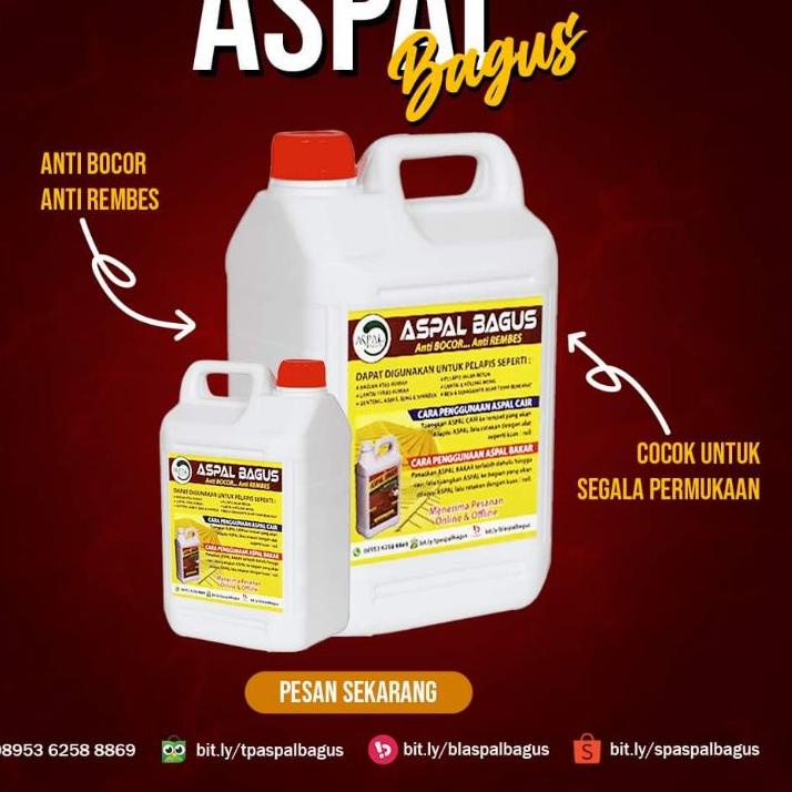 [cod]  Aspal cair 1 kg waterproof anti bocor anti rembes .,