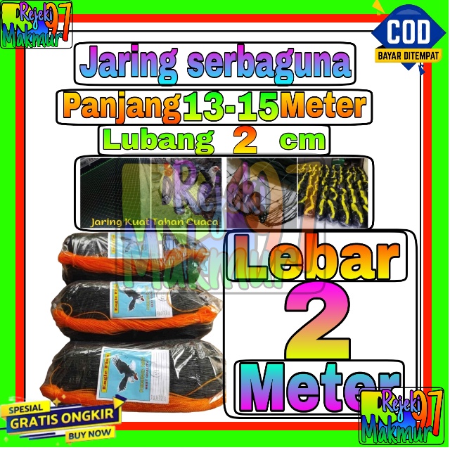Jaring Pagar Ayam 2 meter / Jaring Lubang Kecil /Jaring Kandang /Jaring Burung / Jaring Taman