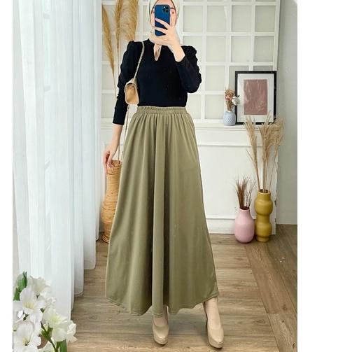 ROK POLOS MAYUNG / BASIC SKIRT / MAY SKIRT ROK MUSLIMAH PANJANG KERJA NGANTOR KULIAH CASUAL OOTD - ,