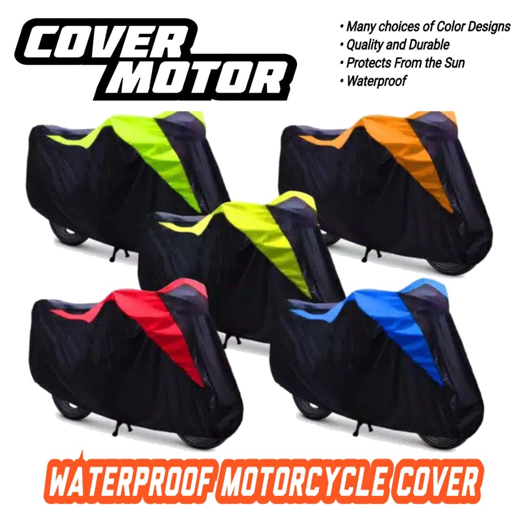 Sarung Motor Selimut Motor Cover Motor Kawasaki W175 Aksesoris Motor Kawasaki W175(Bonus Sarung Helm