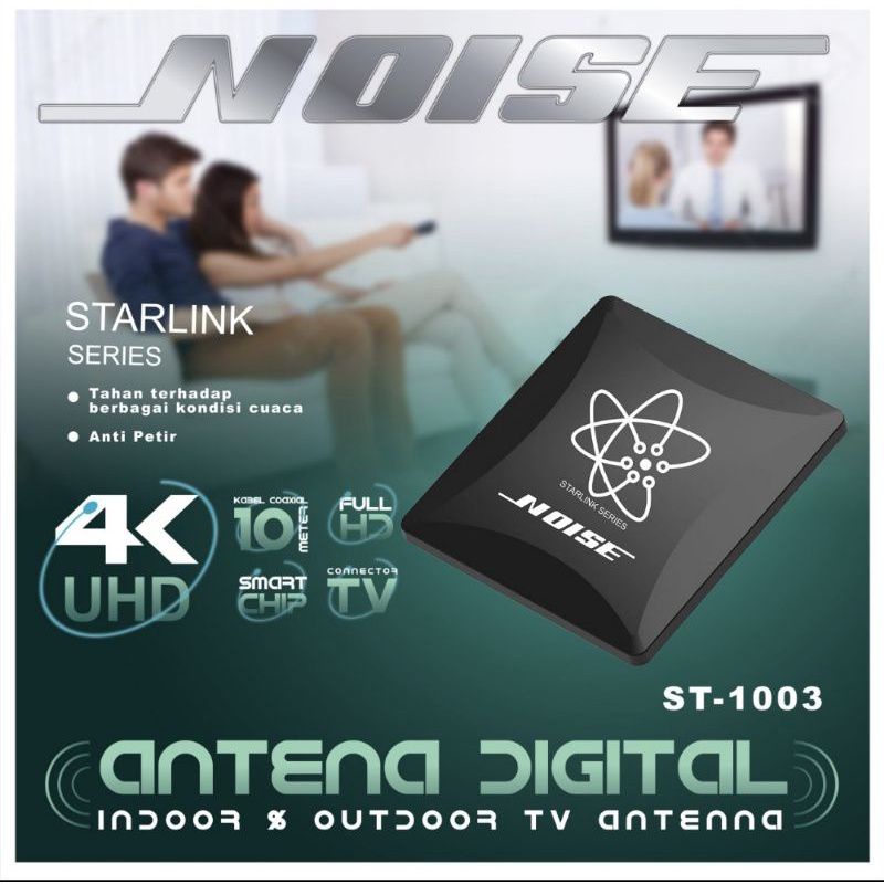 Antena digital Noise ST-1003 Indoor/outdoor antenna Smart Chip 4K UHD