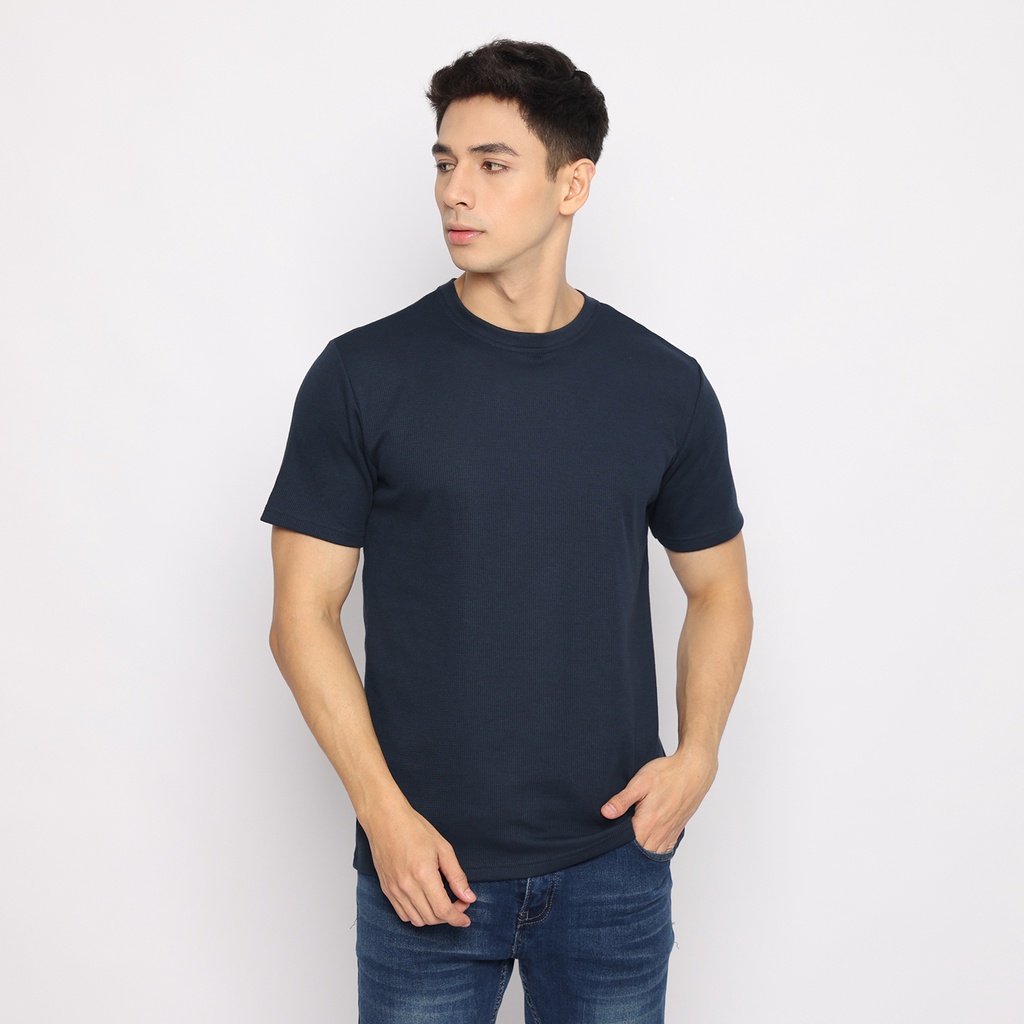 MATSUDA Kaos Polos Cotton 20S Lengan Pendek Texture Thermal Miyoshi