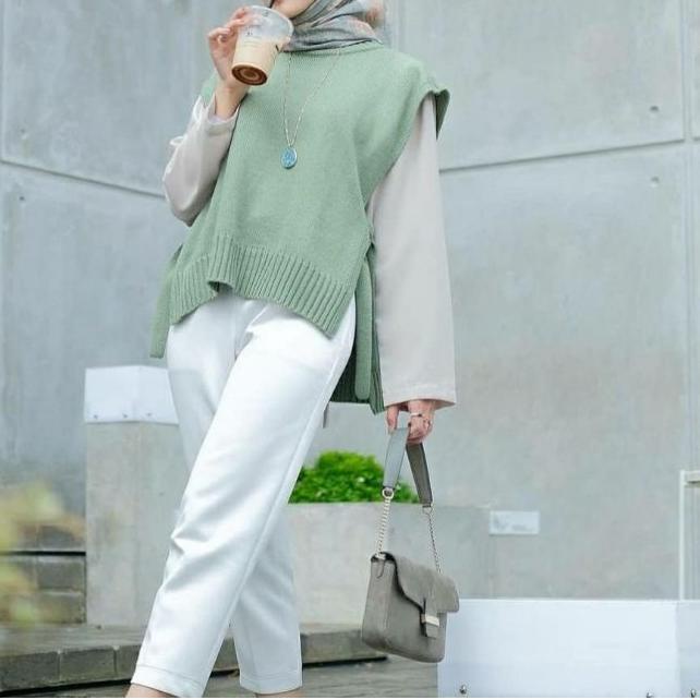 ۝ [COD] Vest Rompi Rajut Tali Outer tebal mkm premium ✥