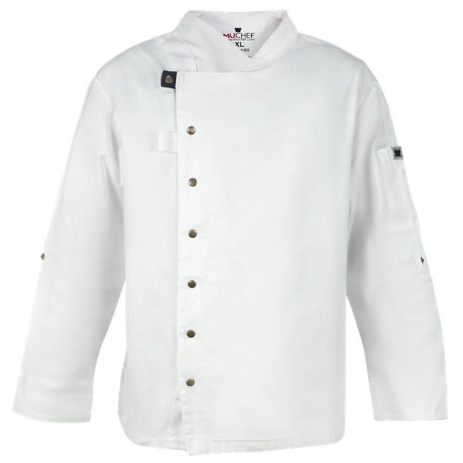 MUCHEF Chef Jacket / Baju Koki Casser White