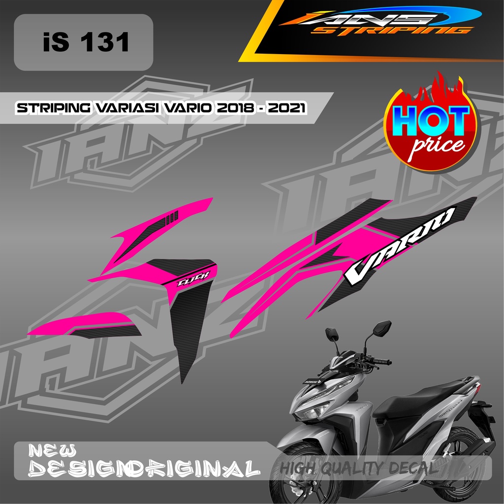 STIKER STRIPING VARIO Led Vario 150 MOTIF GRAFIK RACING BAHAN HOLOGRAM / NON HOLOGRAM IS131