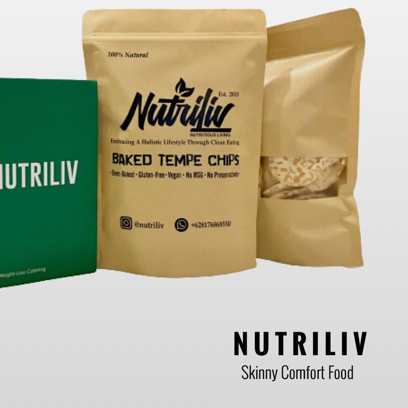 

♙ 3 Bungkus Nutriliv Baked Tempe Chips Keripik Tempe Panggang ֍