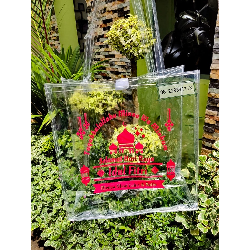 

Tas Lebaran / Parcel Idul Fitri MIka Transparan Uk P30 L15 T30