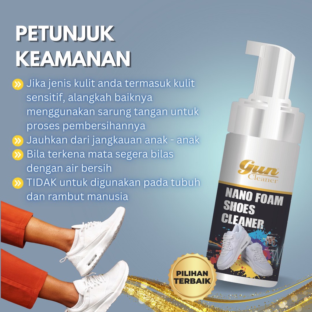 Shoes cleaner Care Pembersih 100ml dan Pengharum Sepatu tanpa ribet cuci sepatu dengan cepat