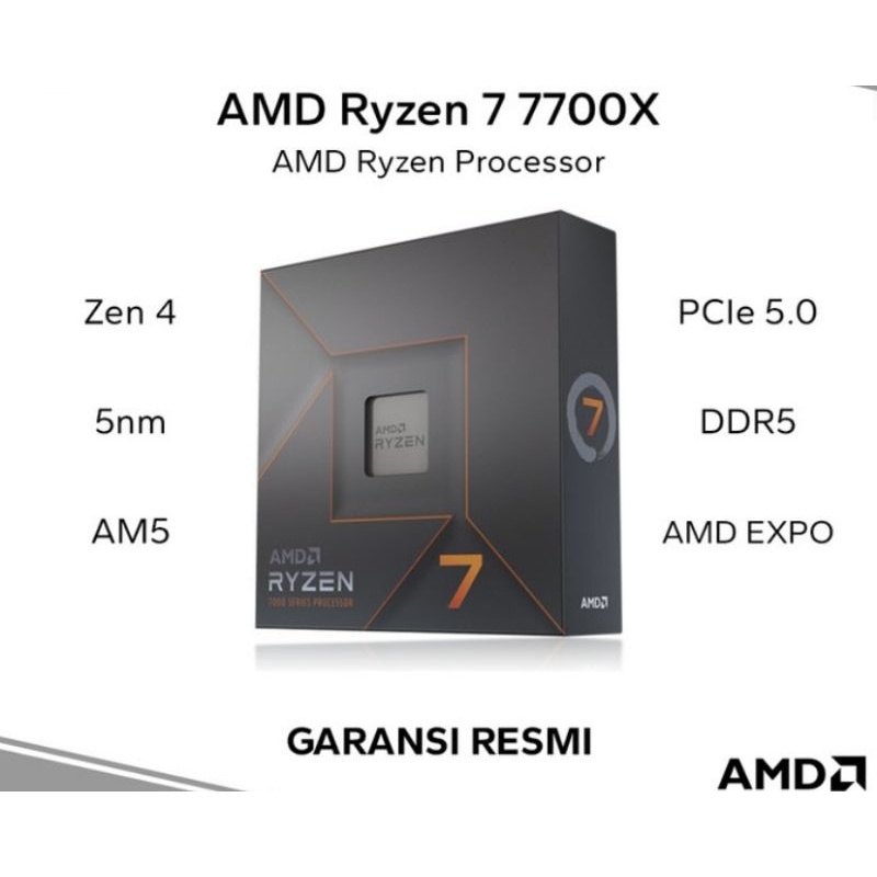 AMD Ryzen 7 7700X with cooler