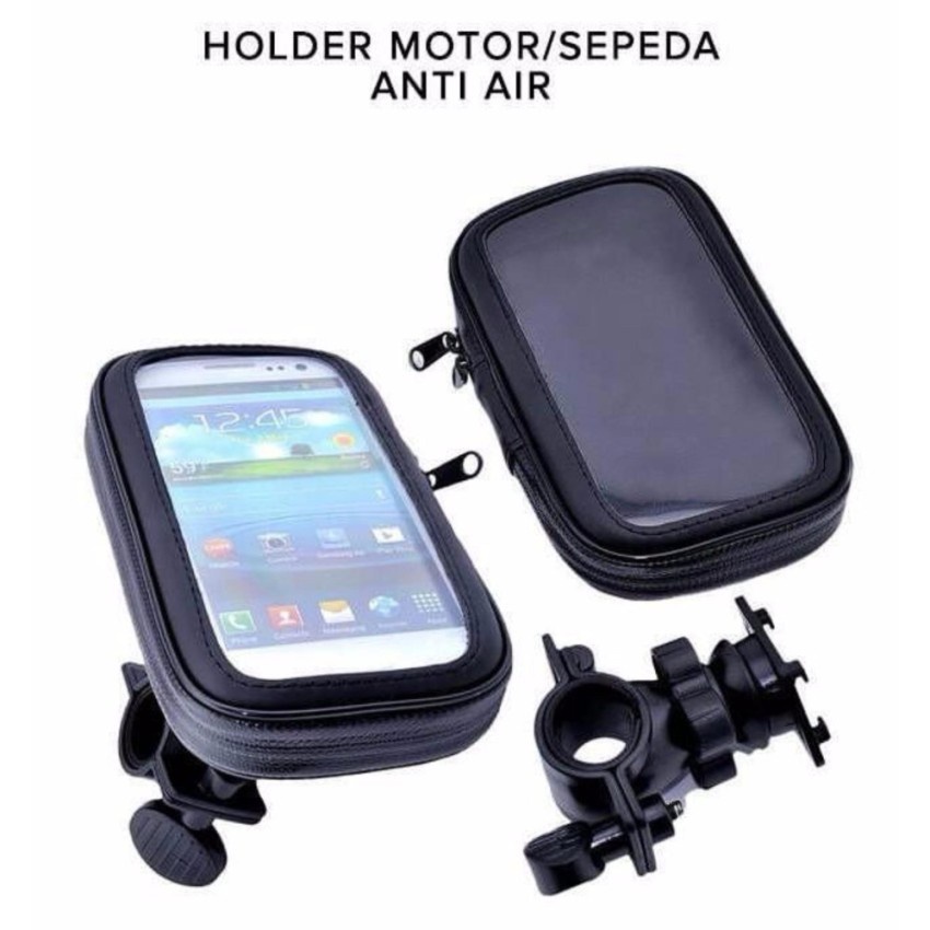 Bracket Holder HP GPS Waterproof Untuk Motor Dan Sepeda