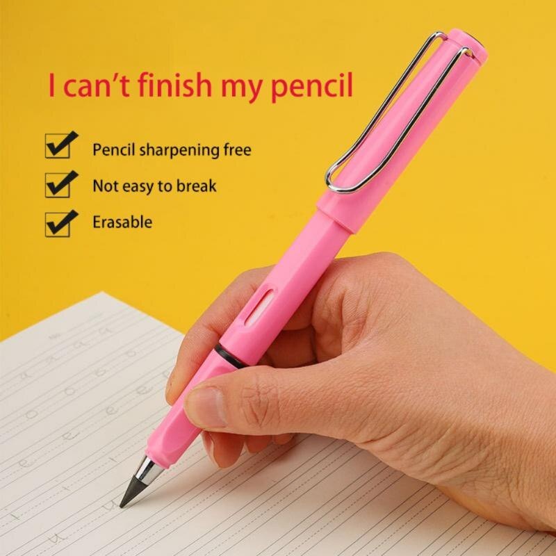 (ATK01) Eternal Pencil Premium Pencil Tanpa Isi Pencil Tanpa Rautan Pencil Ajaib