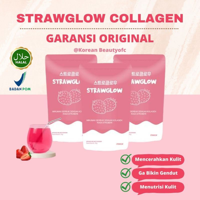 

STRAWGLOW COLLAGEN DRINK/MINUMAN KOLAGEN ALAMI