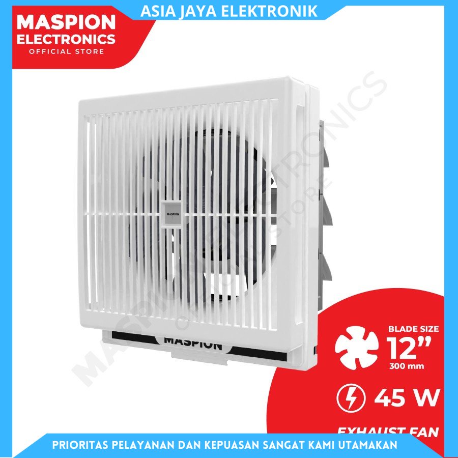 Heksos/Hexos 12 inch Maspion MV-300 NEX Exhaust Fan Kipas Hisap Dinding Angin Keluar Dan Masuk