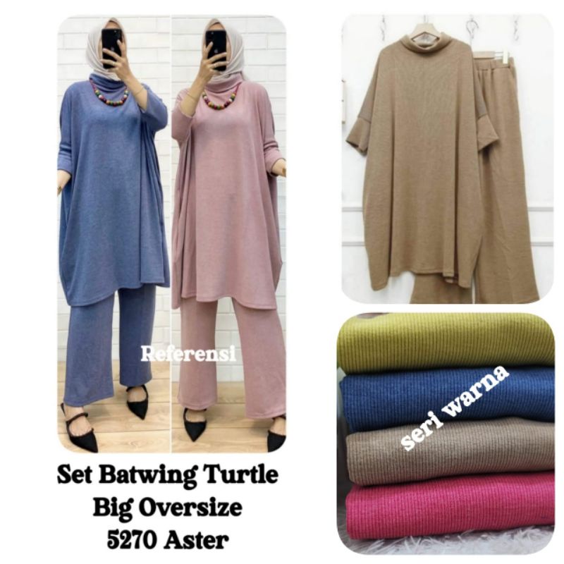 ONE SET BATWING TURTLE  OVERSIZE PREMIUM TERMURAH BY CLARKE