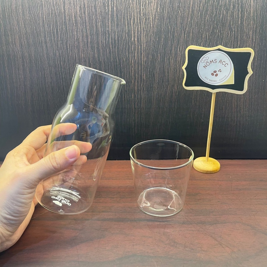 SM-031 1 SET CANGKIR GELAS SEREAL 2 IN 1 / GELAS KACA 1 SET / GELAS CANGKIR 1 SET / GELAS TEH COFFEE