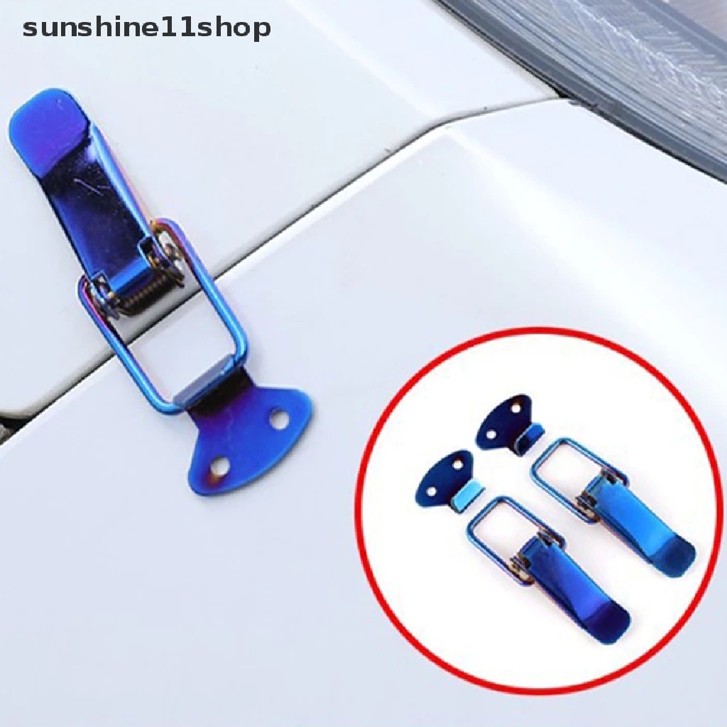 Sho 2Pcs Klip Pengikat Pengait Pengaman Universal Lock Clip Kit Pengait Pelepas Bumper N