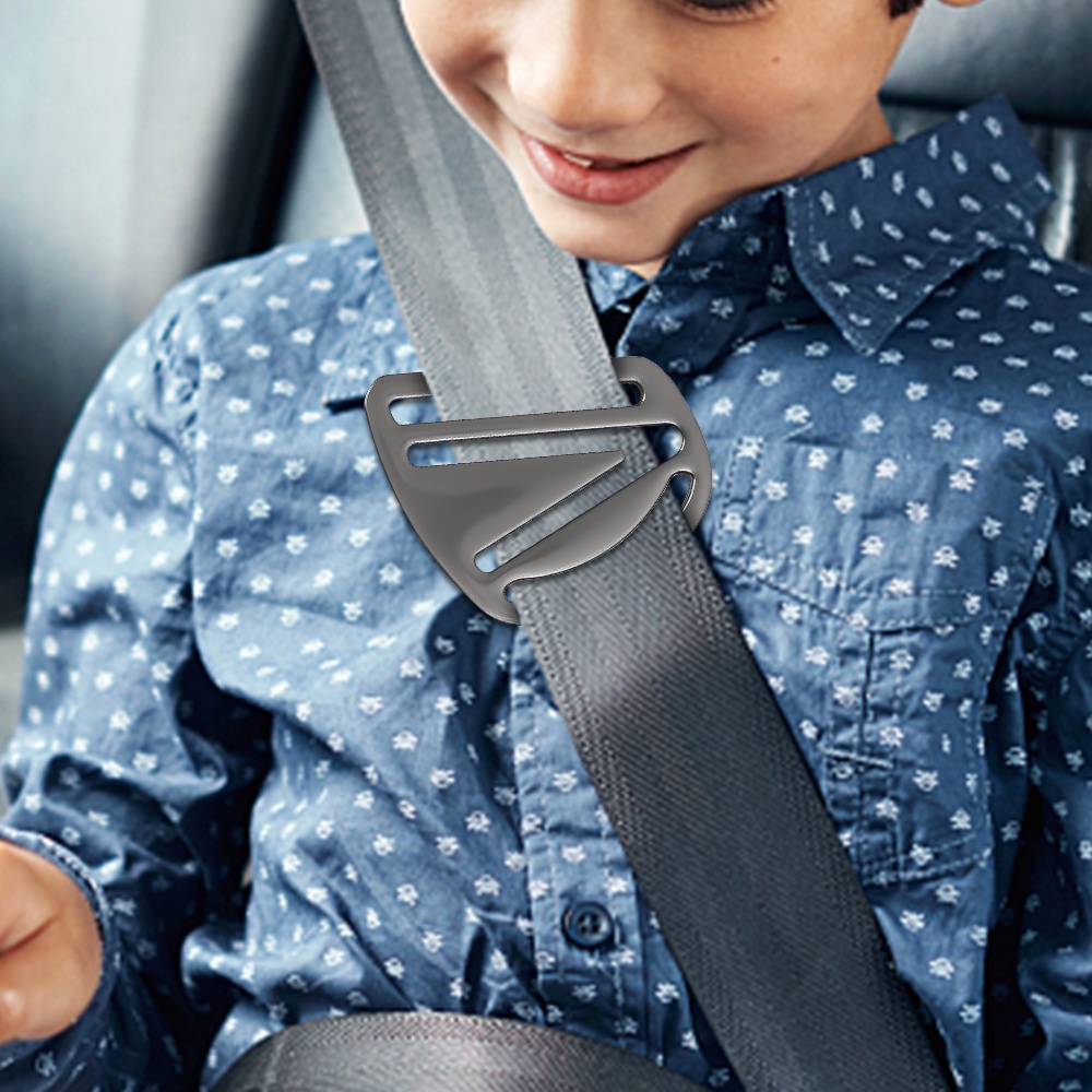 Anak Seat Belt Adjuster Zinc Alloy Child Safety Belt Limiter Sabuk Pengaman Penyesuaian Stopper Anak Tali Leher Metal Posisier Universal Sabuk Pengaman Mobil Klip Penahan