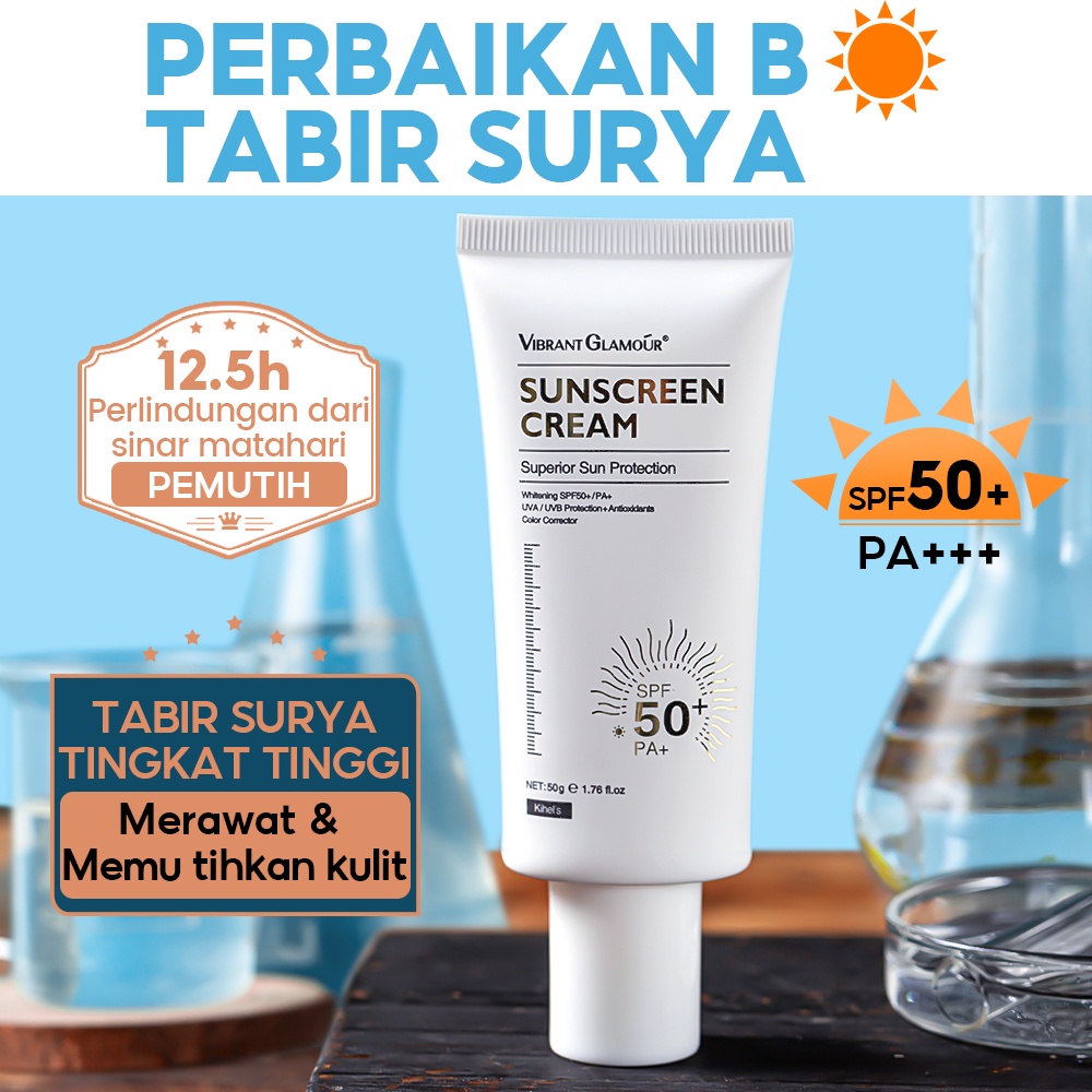 VIBRANT GLAMOUR Retinol &amp; Vitamin C Untuk Wajah Anti Penuaan Pelembab Krim Memutihkan dan Mencerahkan Sunscreen Cream Wajah Kulit Wajah Jerawat Retinol Krim Perawatan Kulit - 30gr ori