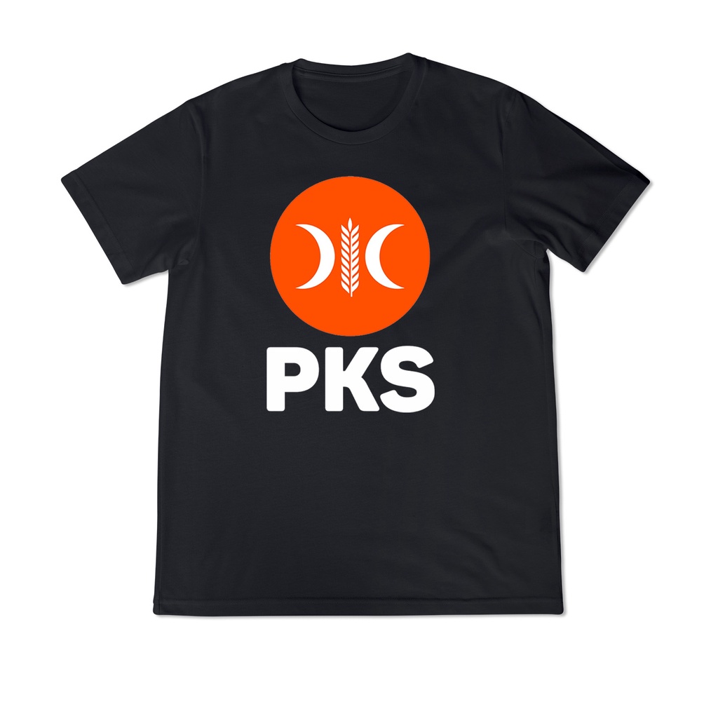 TS - Kaos Partai PKS Warna Hitam | Kaos Partai Custom