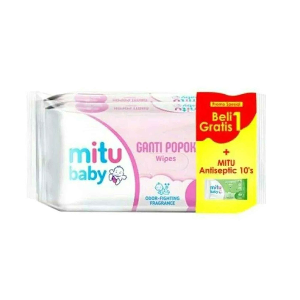 MITU BABY GANTI WIPES/SWEET ROSE 50 SHEET BELI 1GRATIS 1+BONUS