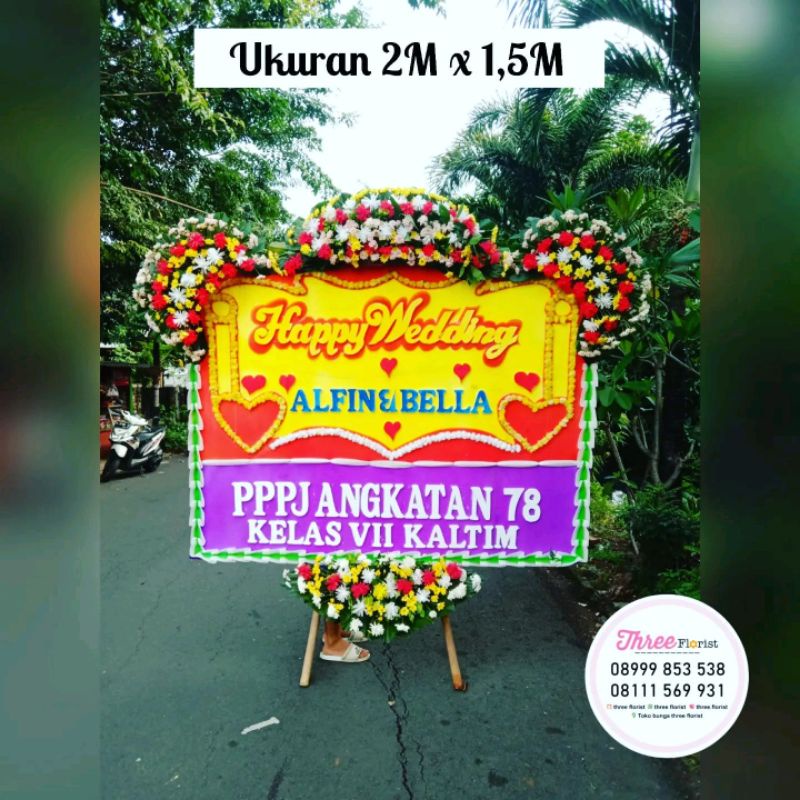 bunga papan / bunga papan karangan / bunga papan ucapan wedding / bunga papan / bunga papan hadiah u
