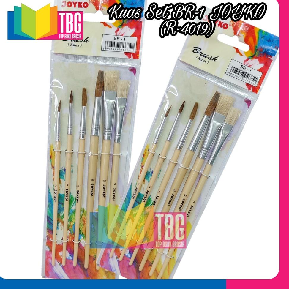 

Q38 1SET (6PCS) KUAS SET BR-1 JOYKO/ BRUSH BR1 / KUAS LUKIS / KUAS SET (R-4019) BEST SELLER ➥
