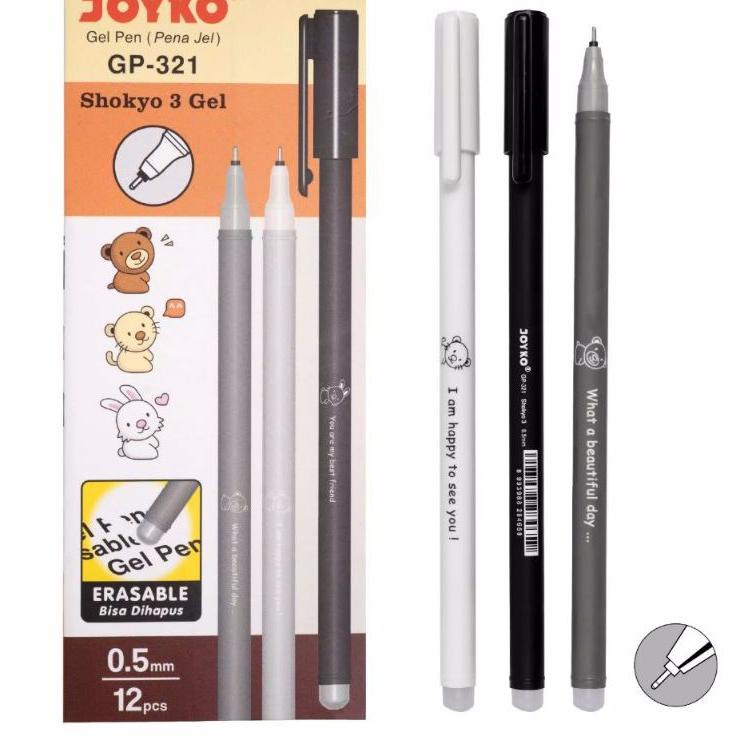 

Diskon Terviral Pulpen Joyko Gel Hapus Shokyo 3 GP-321 0.5mm (1 Lusin)